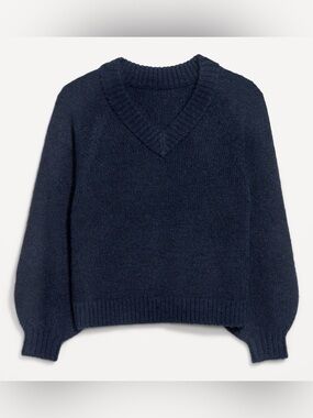 Old Navy Women Cozy Cropped V-Neck Sweater (Size: M)